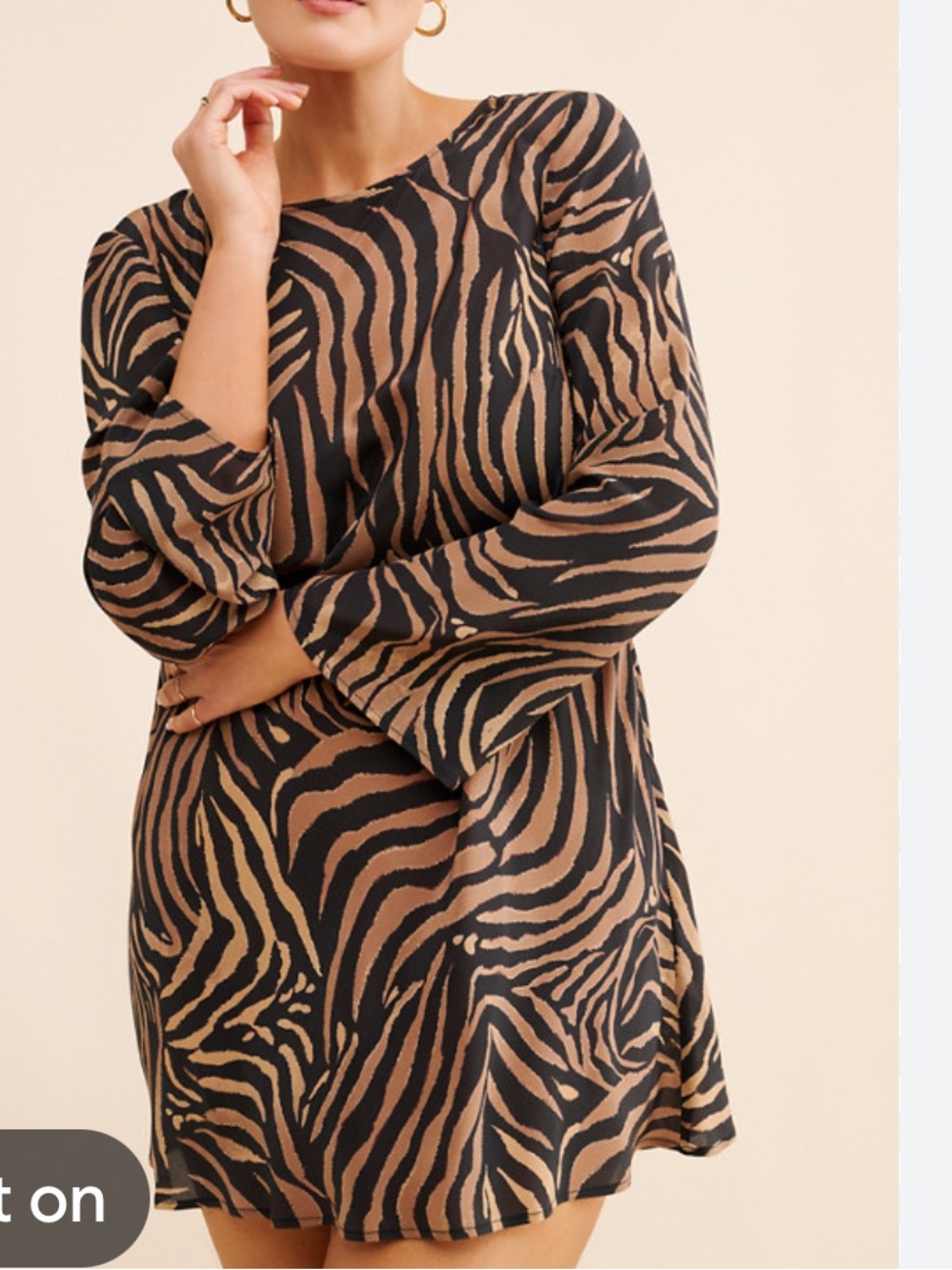Momoni Animal Print Dress